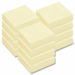 Highland Notes, 3 in x 3 in, 12 Pads, 100 Sheets/Pad, Yellow