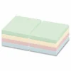 Highland Notes, 3 in x 3 in, 12 Pads, 100 Sheets/Pad, Assorted Pastel Colors