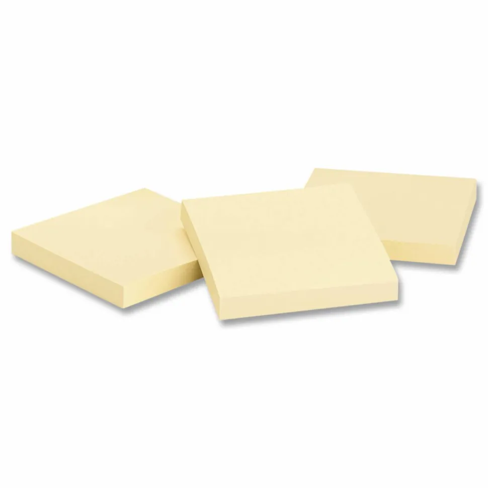 Highland Self-Stick Notes, 3" x 3", Yellow, 100 Sheets/Pad, 18 Pads/Pack