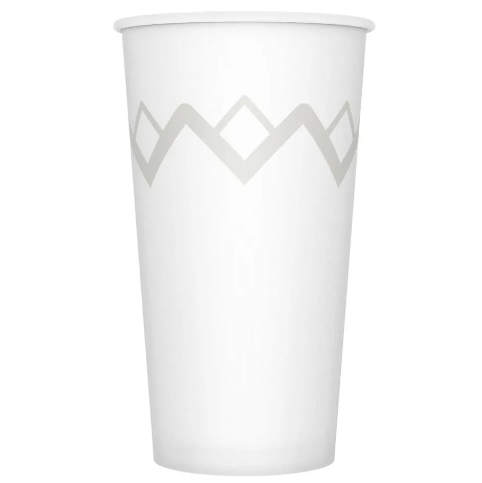 Highmark Paper Hot Cups, 20 Oz, Printed White, Pack Of 50