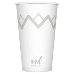 Highmark Paper Hot Cups, 16 Oz, Printed White, Pack Of 50