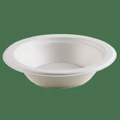 Highmark Sugarcane Paper Bowls, 12 Oz, White, Pack Of 50