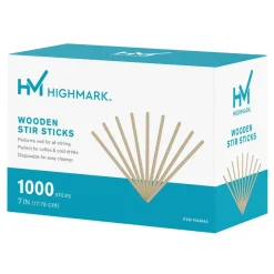 Highmark Wooden Stir Sticks, 7