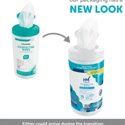 Highmark Disinfectant Wipes, White, Container Of 75
