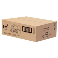 Highmark Disinfecting Wipes, Fresh Scent, 7" x 8", 80 Wipes Per Flat Pack, 100% Recycled, White, Case Of 6 Packs