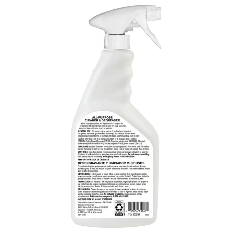 Highmark ECO All-Purpose Cleaner And Degreaser, 32 Oz