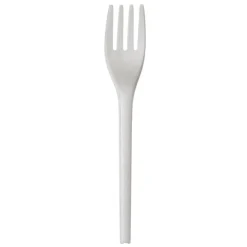 Highmark ECO Forks, 6-1/2", White, Pack Of 50