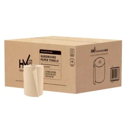 Highmark ECO Hardwound 1-Ply Paper Towels, 100% Recycled, Natural, 350' Per Roll, Case Of 12 Rolls