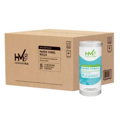 Highmark ECO 2-Ply Paper Towels, 100% Recycled, 85 Sheets Per Roll, Pack Of 15 Rolls