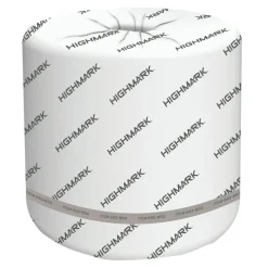 Highmark ECO 2-Ply Toilet Paper, 100% Recycled, 550 Sheets Per Roll, Case Of 40 Rolls
