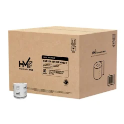 Highmark ECO 2-Ply Toilet Paper, 100% Recycled, White, 550 Sheets Per Roll, Case Of 80 Rolls