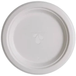 Highmark ECO Sugarcane Paper Plates, 9", White, Pack Of 500