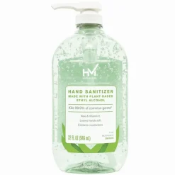 Highmark Hand Sanitizer With Aloe, Floral Scent, 32 Oz, Green, Case Of 6 Bottles