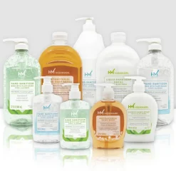 Highmark Hand Sanitizer With Aloe, Floral Scent, 8 Oz, Green, Case Of 6 Bottles