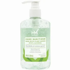 Highmark Hand Sanitizer With Aloe, Floral Scent, 8 Oz, Green, Case Of 6 Bottles