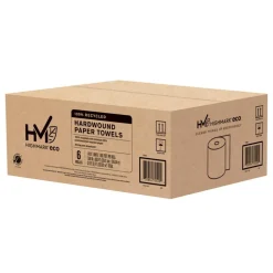 Highmark Hardwound 1-Ply Paper Towels, 800' Per Roll, Pack Of 6 Rolls