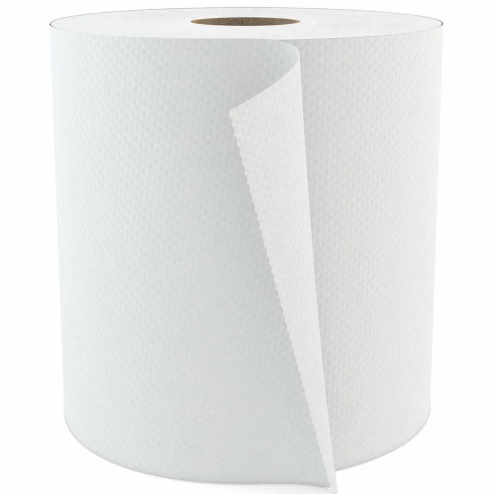 Highmark Hardwound 1-Ply Paper Towels, 800' Per Roll, Pack Of 6 Rolls