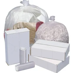 Highmark High-Density Can Liners, 14 Mic, 60 Gallons, 38" x 60", Natural, Box Of 200