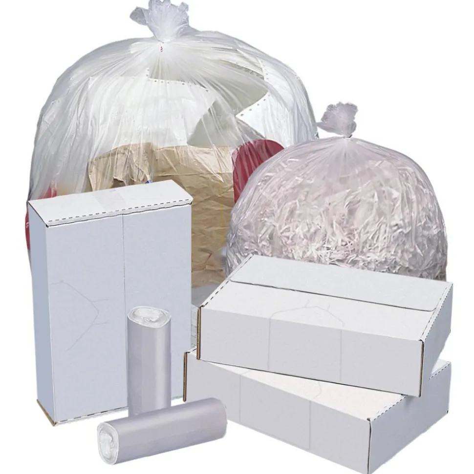 Highmark High-Density Can Liners, 14 Mic, 60 Gallons, 38" x 60", Natural, Box Of 200