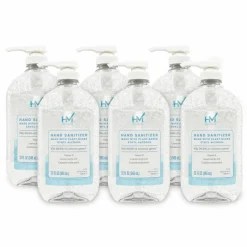 Highmark Original Hand Sanitizer, Fresh Scent, 32 Oz, Clear, Case Of 6 Bottles
