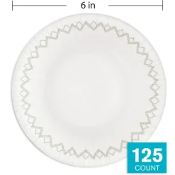 Highmark Paper Bowls, 14.9 oz, Printed White, Pack Of 125