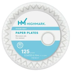 Highmark Paper Plates, 6-3/4