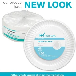 Highmark Paper Plates, 8-3/4