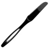 Highmark Plastic Utensils, Full-Size Knives, Black, Box Of 1,000 Knives
