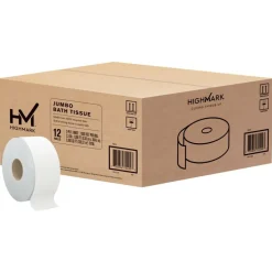 Highmark 2-Ply Jumbo Toilet Paper, 1000' Per Roll, Pack Of 12 Rolls