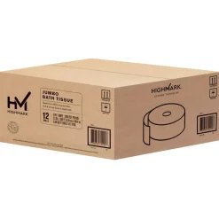 Highmark 2-Ply Jumbo Toilet Paper, 1000' Per Roll, Pack Of 12 Rolls
