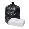 Highmark Repro 2-mil Can Liners, 60 Gallons, 38" x 58", 70% Recycled, Black, Case Of 50