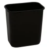 Highmark Wastebasket, 3.25 Gallons, 12-1/4"H x 8-1/2"W x 12"D, Black