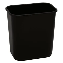 Highmark Wastebasket, 3.25 Gallons, 12-1/4"H x 8-1/2"W x 12"D, Black