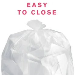 Highmark Wastebasket Trash Bags, 0.34 mil, 10 Gallon, Clear, Box Of 160 Bags
