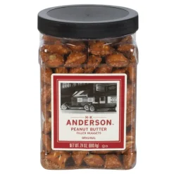 H.K. Anderson Peanut Butter-Filled Pretzel Nuggets, 24-Oz Tub