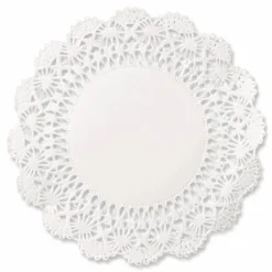 Hoffmaster Cambridge Lace Doilies, Round, 12", White, 1,000/Carton