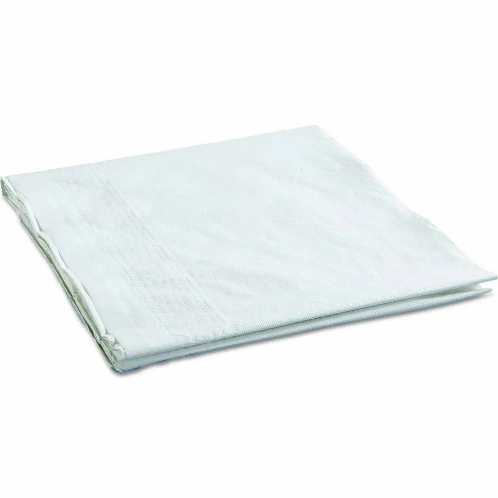 Hoffmaster Cellutex Table Covers, Tissue/Polylined, 54" x 108", White, 25/Carton