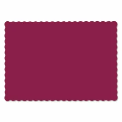 Hoffmaster Placemats, Smooth Surface, Scalloped Edges, 13.5