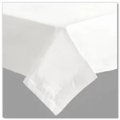 Hoffmaster Tissue/Poly Tablecovers, 72" x 72", White, 25/Carton