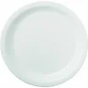 Hoffmaster Coated Paper Dinnerware, Plate, 9" dia, White, 50/Pack, 10 Packs/Carton