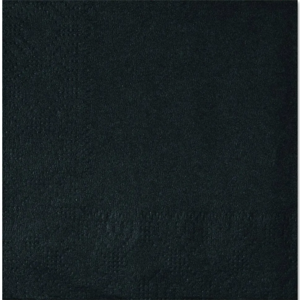 Hoffmaster Embossed Beverage Napkins, 2-Ply, 9.5 x 9.5, Black, 1,000/Carton
