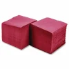 Hoffmaster Embossed Beverage Napkins, 2-Ply, 9.5 x 9.5, Red, 1,000/Carton