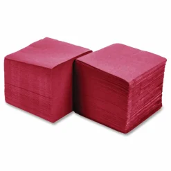 Hoffmaster Embossed Beverage Napkins, 2-Ply, 9.5 x 9.5, Red, 1,000/Carton