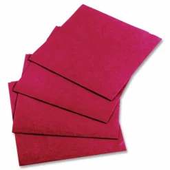Hoffmaster Embossed Beverage Napkins, 2-Ply, 9.5 x 9.5, Red, 1,000/Carton