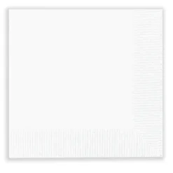 Hoffmaster 2-Ply Beverage Napkins, 10" x 10", White, Case Of 4,000 Napkins