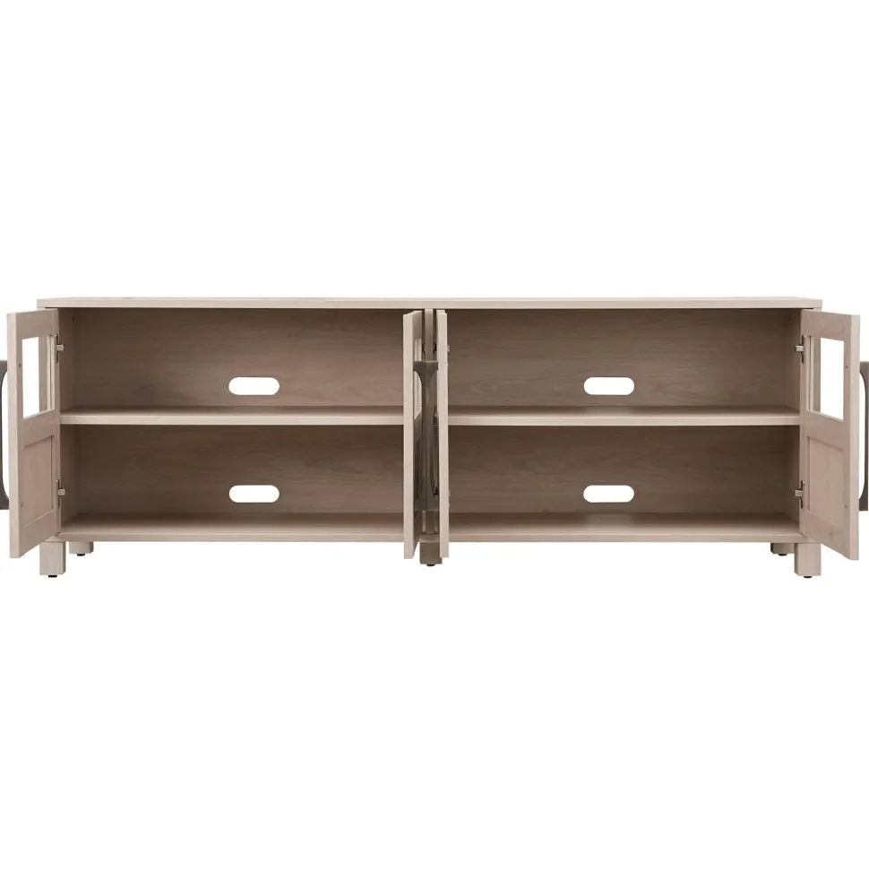 Holbrook Rectangular TV Stand for TV's up to 75" in Alder White