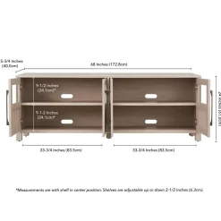 Holbrook Rectangular TV Stand for TV's up to 75