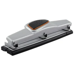 3-Hole Paper Punch, 10-Sheet Capacity, Silver