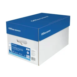 3-Hole Punched Multi-Use Printer & Copy Paper, White, Letter (8.5" x 11"), 5000 Sheets Per Case, 20 Lb, 96 Brightness