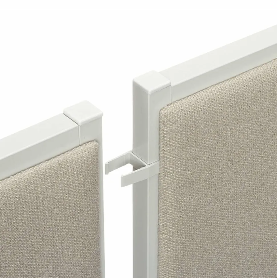 HON Basyx basyx by HON Versé Partitions, QuickConnect 180° Straight Connector, Pack Of 2
